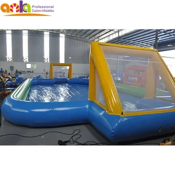 inflatable water soccer field