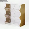 Colorful Side Panel Acrylic Stacking Pick and Mix Candy Dispensers Sweet Display with Hinged Lid for Shops Parties Weddings