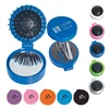 Travel gift 3-in-1 multi-function combination set manicure kit pocket makeup round mirror TPR anti-static massage chinese comb