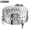 Hotel buffet counter top heavy duty chafing dish food warmer malaysia hammered stainless steel 18/10 chaffing dish for sale