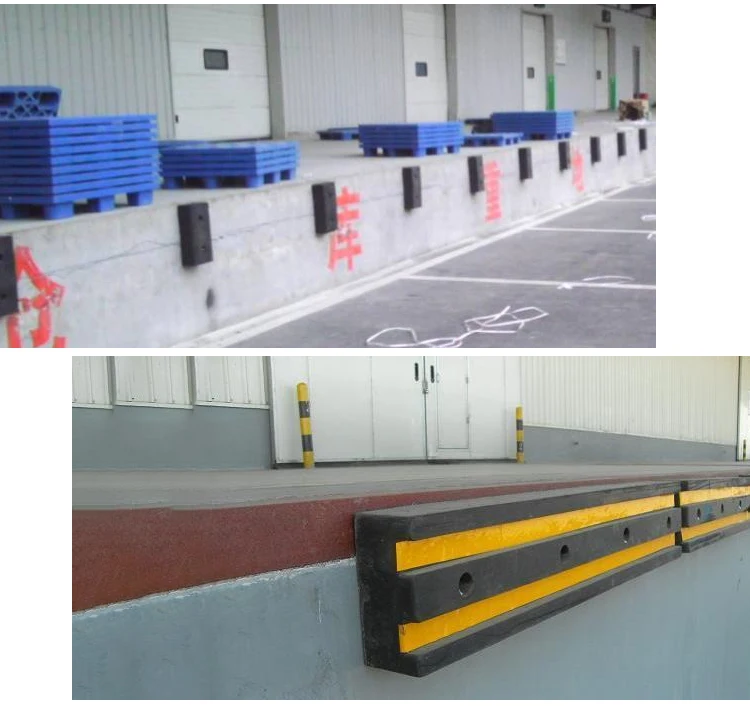 High Quality Rubber Wheel Stopper Adjustable Loading Dock Ramp For Sale ...