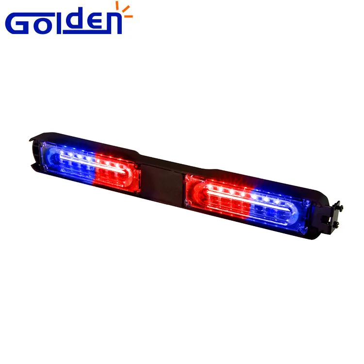 16 LED Strobe Flash Warning Lights 24W Red Blue Fireman Police Emergency Warning Windshield Lamp