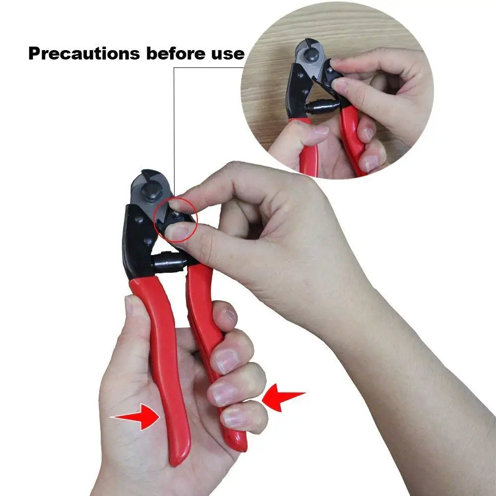 Uzata Cable Cutter Wire Rope Heavy Duty Stainless Steel Aircraft Up To 5/32" For Deck Stair - View #7