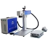 made in China 50w laser fiber marking machine double red lights marker