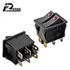 Computer on/off rocker switch power switch I/O 6 pin with light 16/30A 250VAC KCD3 boat switch cat's eye switch