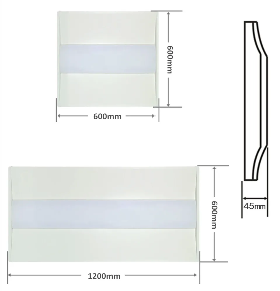 backlit panel lamp 2x4 troffer led celling light