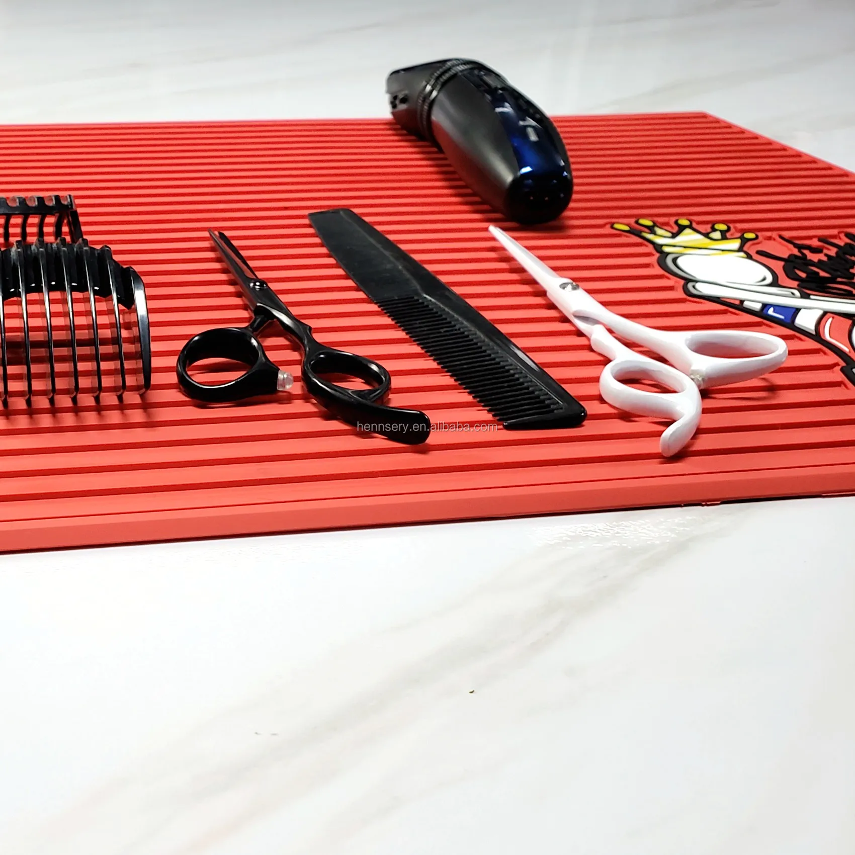Barber Shop Counter Table Station Pvc Rubber Barber Station Mat Buy