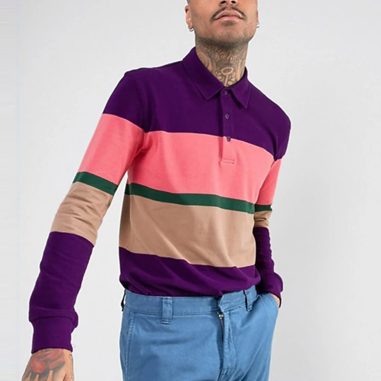 huilin 服装 oem 高品质男士品牌马球 t恤