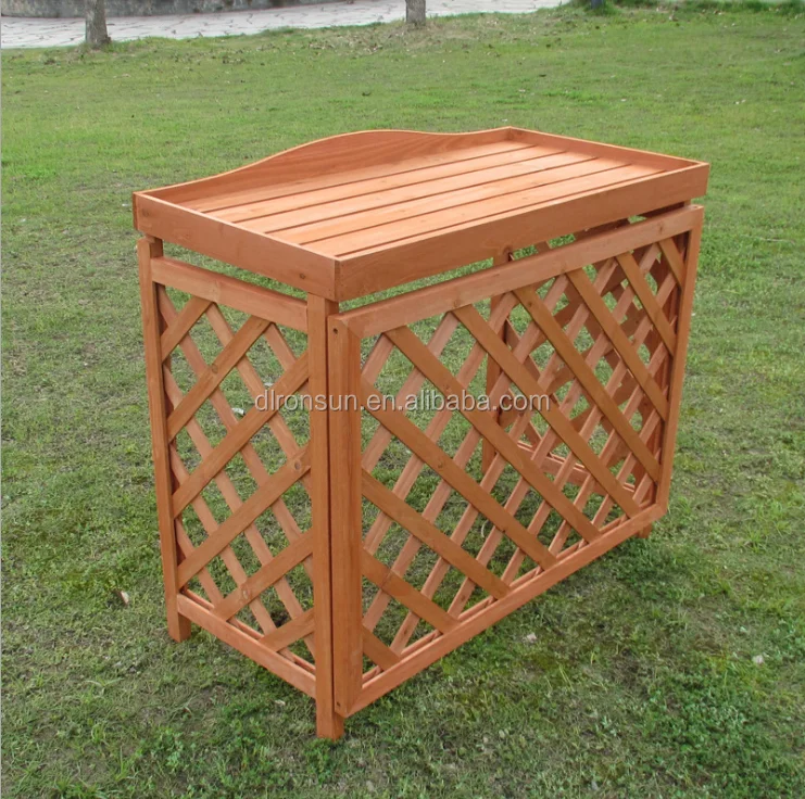 Outdoor Decorative Wooden Air Conditioner Cover Buy Air Conditioner