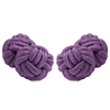 new hot selling plain purple cufflinks silk