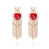 Tassel Earrings Ruby Wild Alloy Earrings