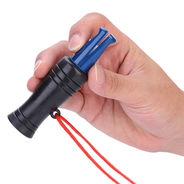 Appel de Sifflet de Canard Accessoire de Chasse Ext/érieur de Appelant de Canard de PVC Durable