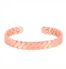 hot sale in amazon website screw design unisex wide copper bracelets women fashion copper bangle