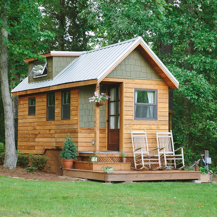 Prefab Guest House Tiny Home On Wheels Prefabricated Wooden House