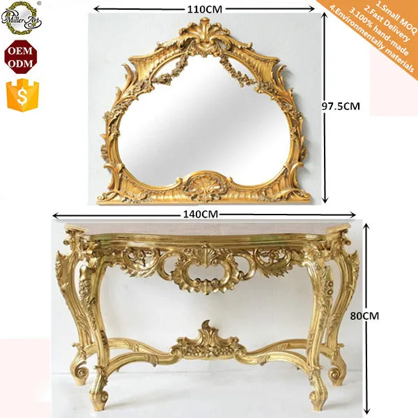 Mf0099 Unfolded Mirrored Furniture Console Table and Mirror Set Sale -  China Console Table and Mirror Set, Bedroom Furniture