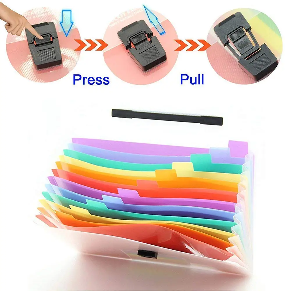 multi-functional accordion expanding plastic folder a4 paper