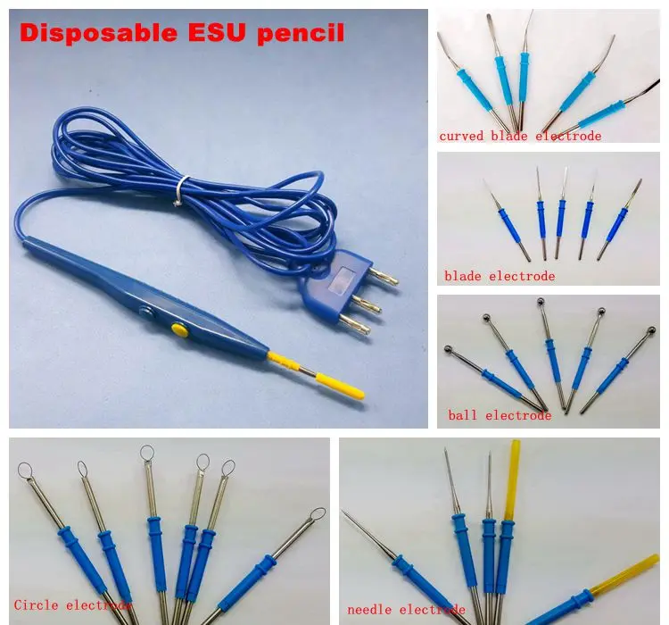 2018 Electrosurgical Esu Pencil Loop Electrode 2.36*70mm For Esu