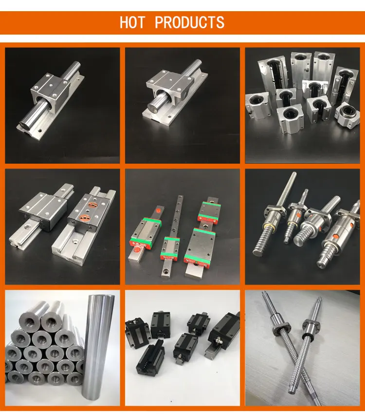 rolled thread ball screw c7 high transmission efficiency ball screw  for cnc machining parts