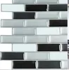 Trendy Cute Fun Safe Peel and Stick, Self Adhesive, Removable Backsplash Wall Tile Stickers for Kitchen, Marble Design