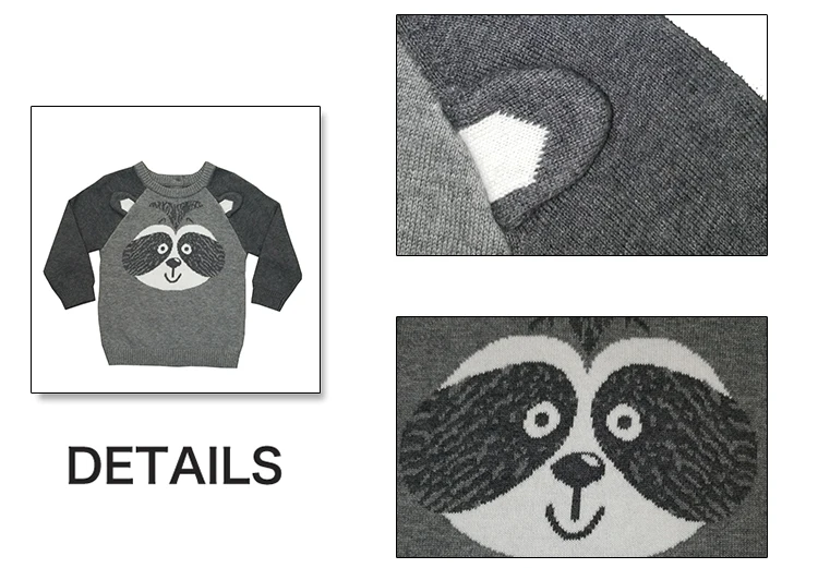 China Made Professional 100% Cotton Baby Boy Jacquard Pullover Sweater