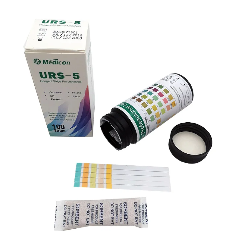 Diagnostic Test Kit Urine Reagent Rapid Test Kit 5 Parameter Strips