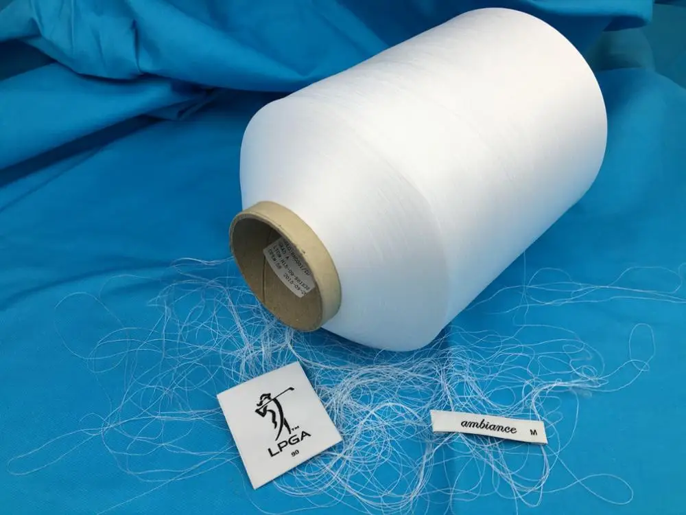 CQ Hot sale 75D/36F semi dull dyed polyester twist yarn for making label