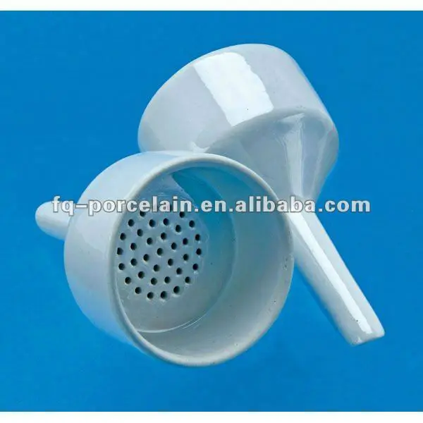 High Quality Funnels With Perforated Filter Dise,Glazed