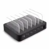 6 Ports Multi Phone USB Charging Station And Cord Organizer For Multiple Devices