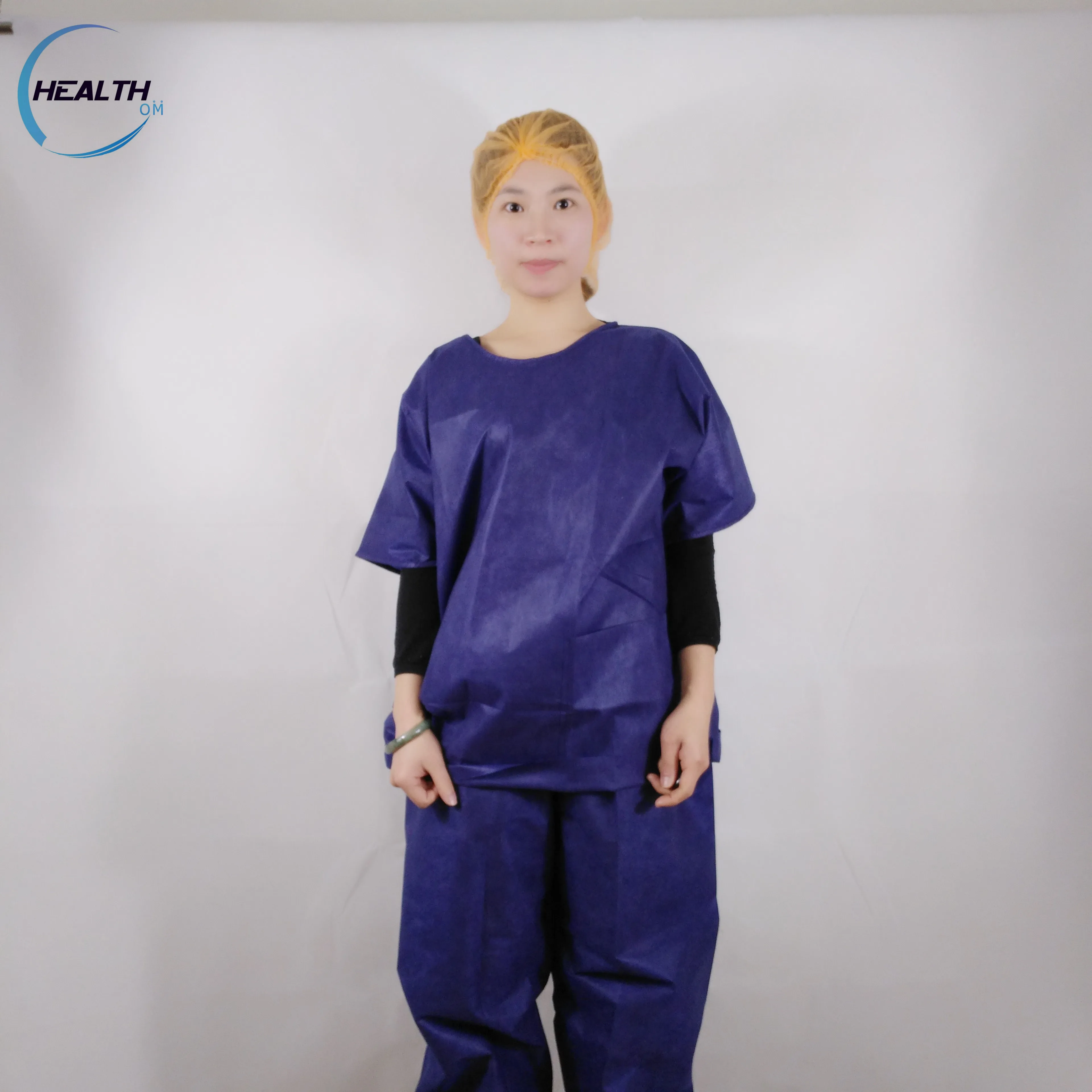 Disposable Scrubs Scrub Suits(clothes &coats) And Wears With Vcollar