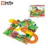 Plastic jigsaw puzzle toy mini electronic block train