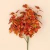 YO CHO Hotel Home decoration artificial Yellow maple leaves decoration artificial silk leaf autumu decoration