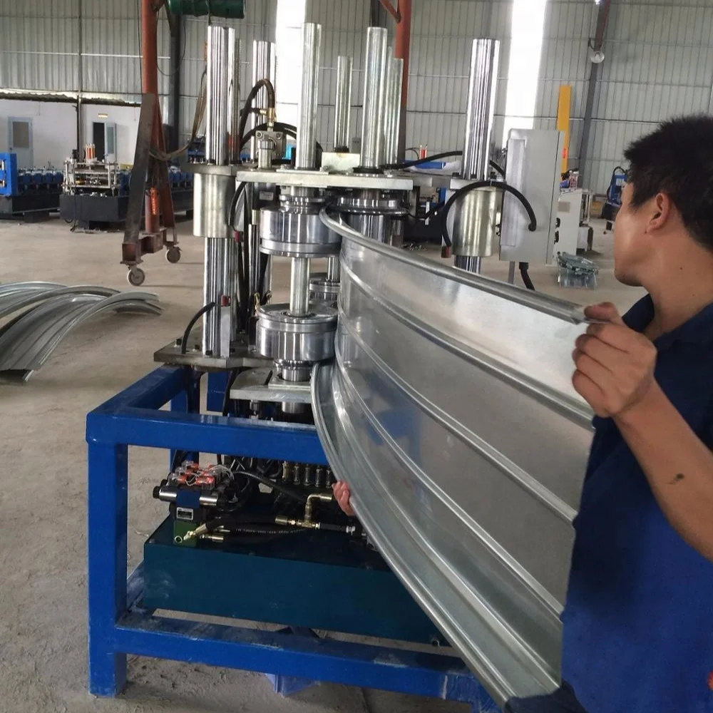 Arch Curving Roof Panel Roll Forming Machine Auto Standing Seam Curving ...