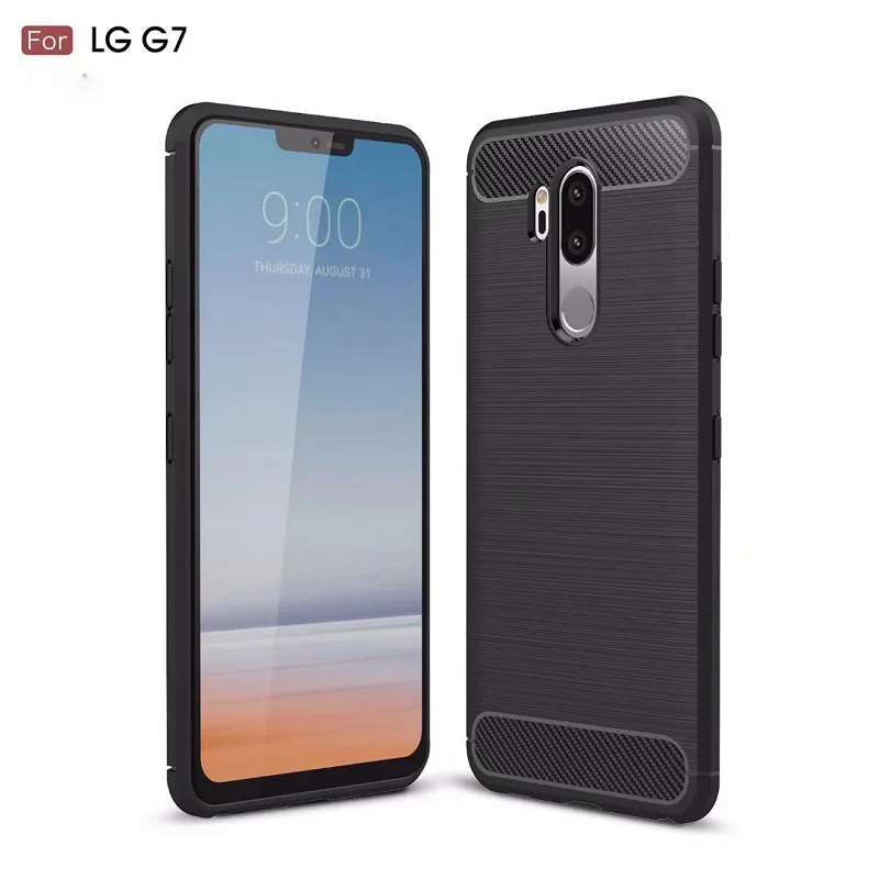 Hot Sell Carbon Fiber Tpu case for LG G7 Soft CF Cover