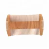 Private label four side tooth Sandalwood wood beard comb