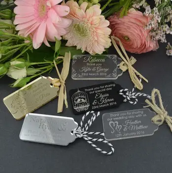 engraved acrylic wedding gift tags indian wedding gifts for guests