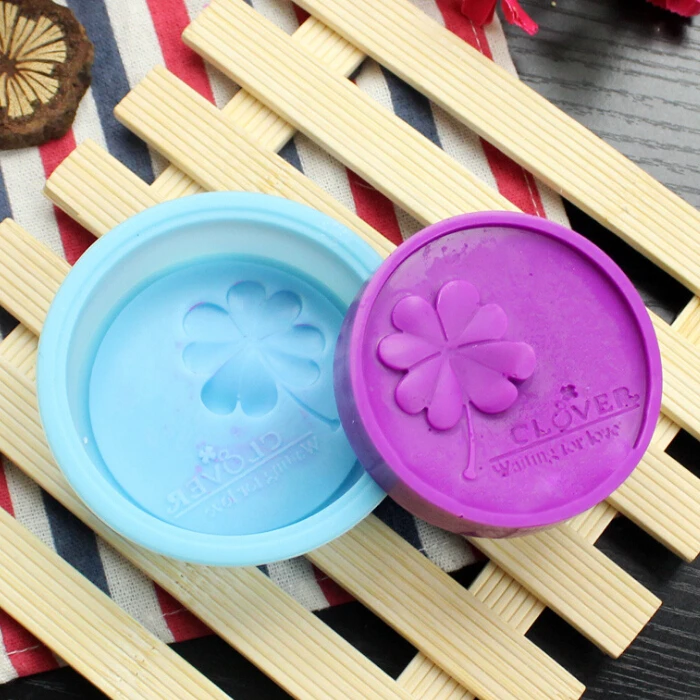 Handmade Silicone Soap Mould Four Leaf Clover Cake Baking Mold