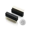 female box header contact 2.54 pitch 20 pins 90 degree Dual Rows PCB Connectors