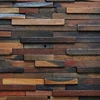 Restaurant wall 3D decor real old ship wood wall mosaic tile