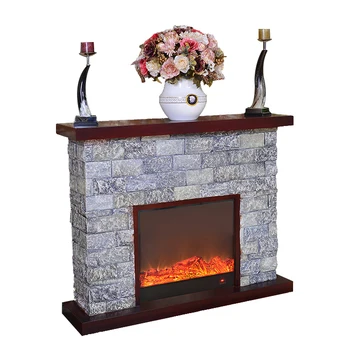 Free Standing Paramount Fiberglass Electric Fireplace With Heat