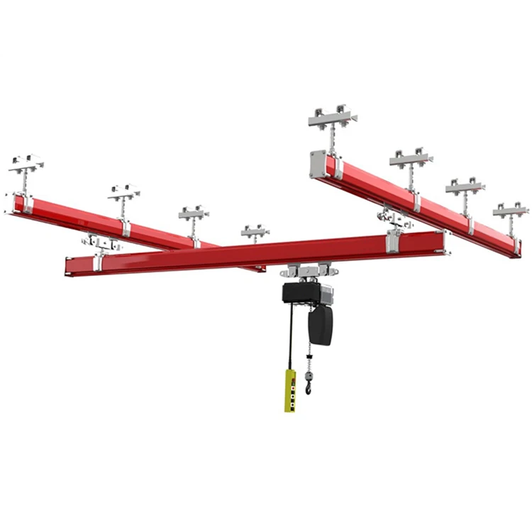 Nucleon Best Quality KBK System Overhead Crane Light Duty Track and Light Rail Crane Price For Sale Used Indoor