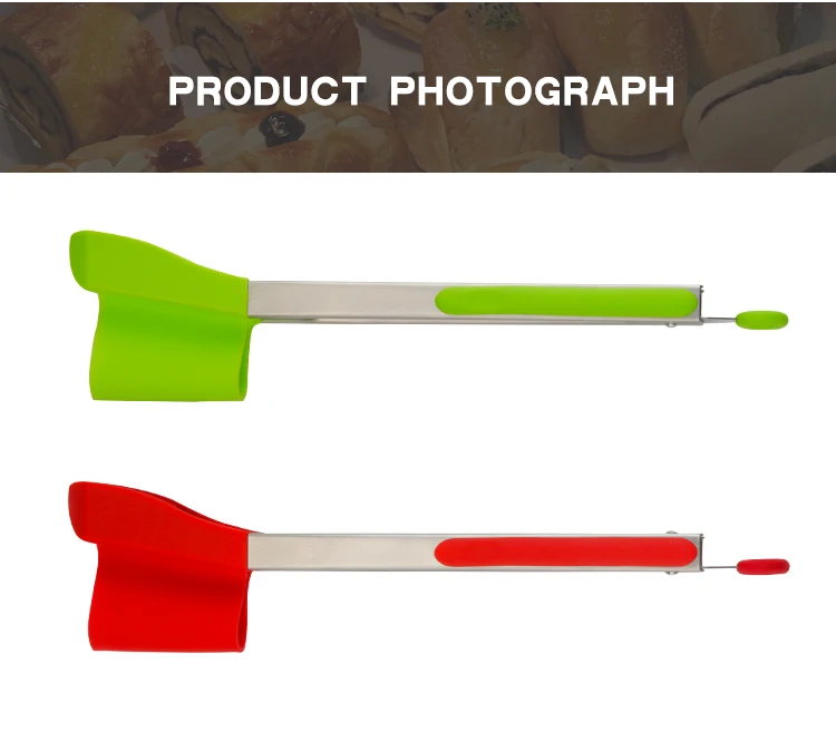 2019 Online Best Sale 12 Inch Set Silicone Kitchen Spatula And Tongs