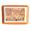 Wholesales Food grade Melamine Ware Mirror Serving Tray factory