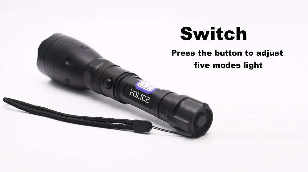 Hot Selling Military Swat Flashlight Mixxar Flashlight Q250 Flashlight