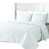 Ultrasonic bedspread with soft microfiber polyester fabric from China factory