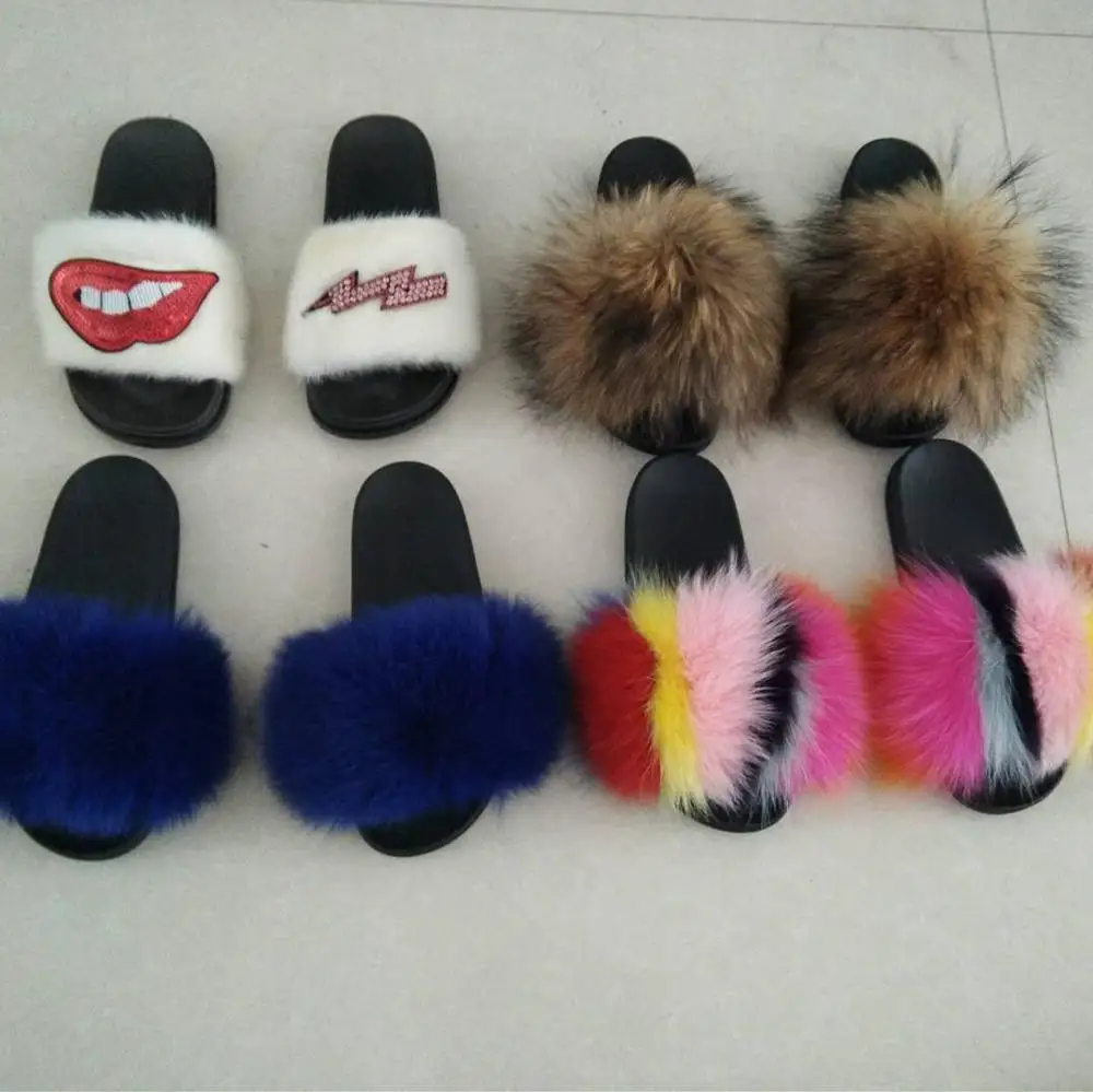 full fur slides