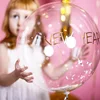 10/18/24/36inch PVC Clear Transparent Confetti Feather Bobo Bubble balloons for Party Decorations