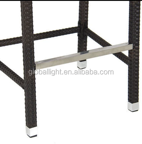 Wicker Barstool All Weather Brown Patio Furniture New Indoor Outdoor