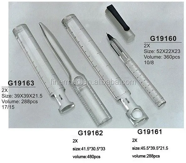 Glass Reading magnifier ruler, View magnifier ruler, magnifier Product Details from Ningbo Finer