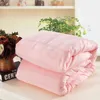 Factory Direct Sales High Quality Pink Silk quilt/raw silk duvet bedding set