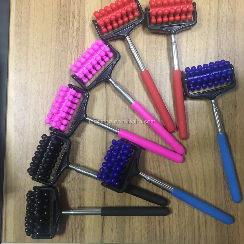 Cheap Extendable Long Handle Roller Back Massager Buy Back Massager